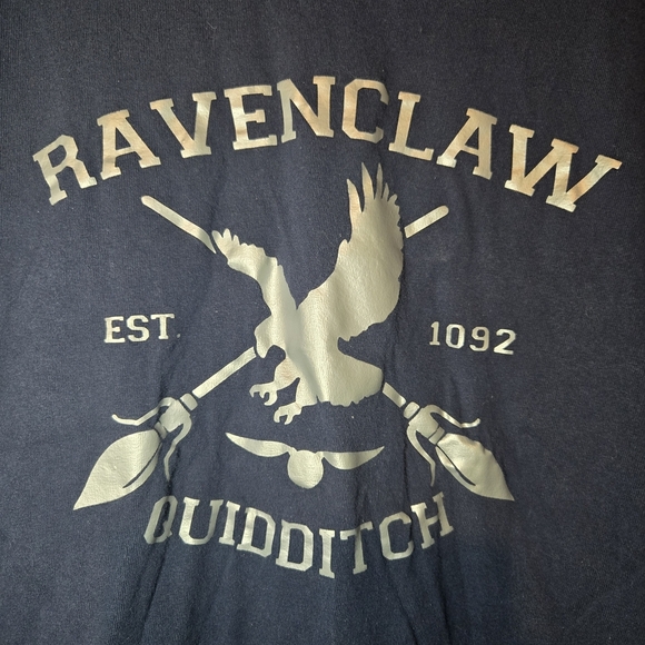 Gildan Navy Ravenclaw Quidditch Tee Size Large - Picture 3 of 4